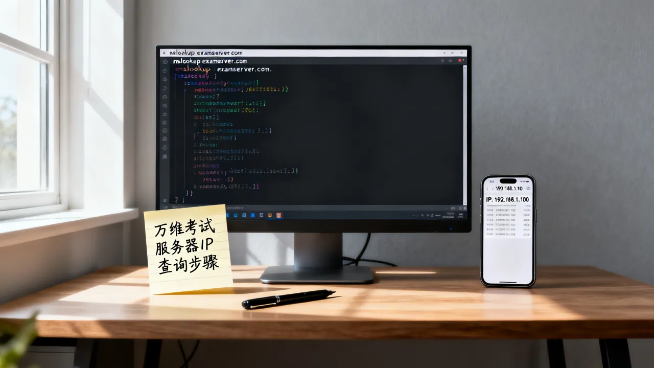万维考试服务器IP地址是什么？如何查询服务器IP，长尾疑问词