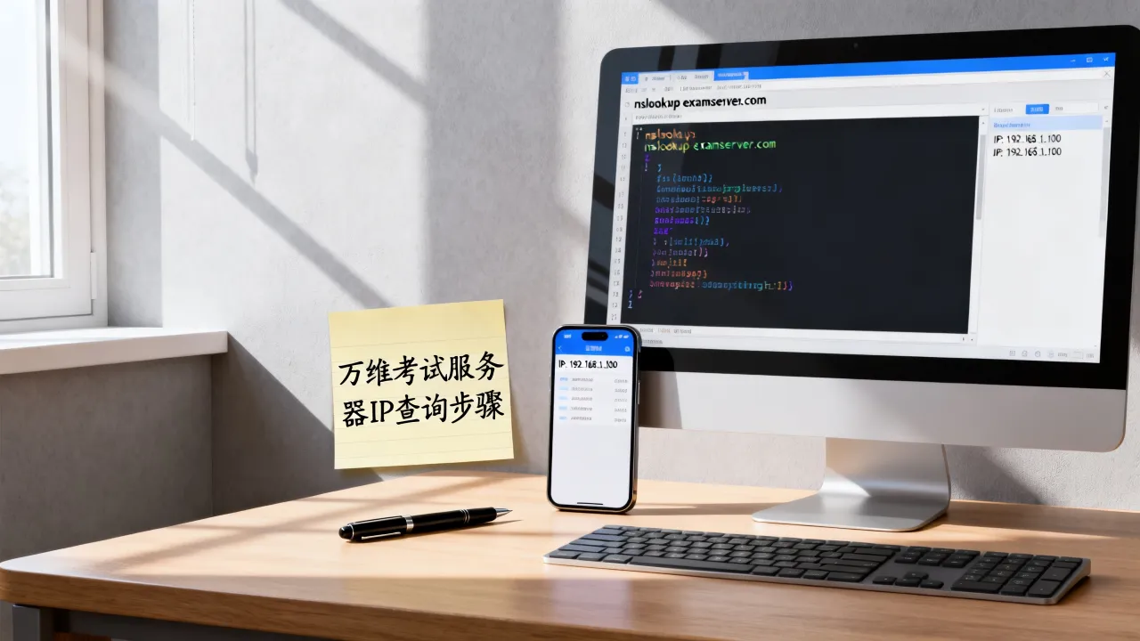 万维考试服务器IP地址是什么？如何查询服务器IP，长尾疑问词