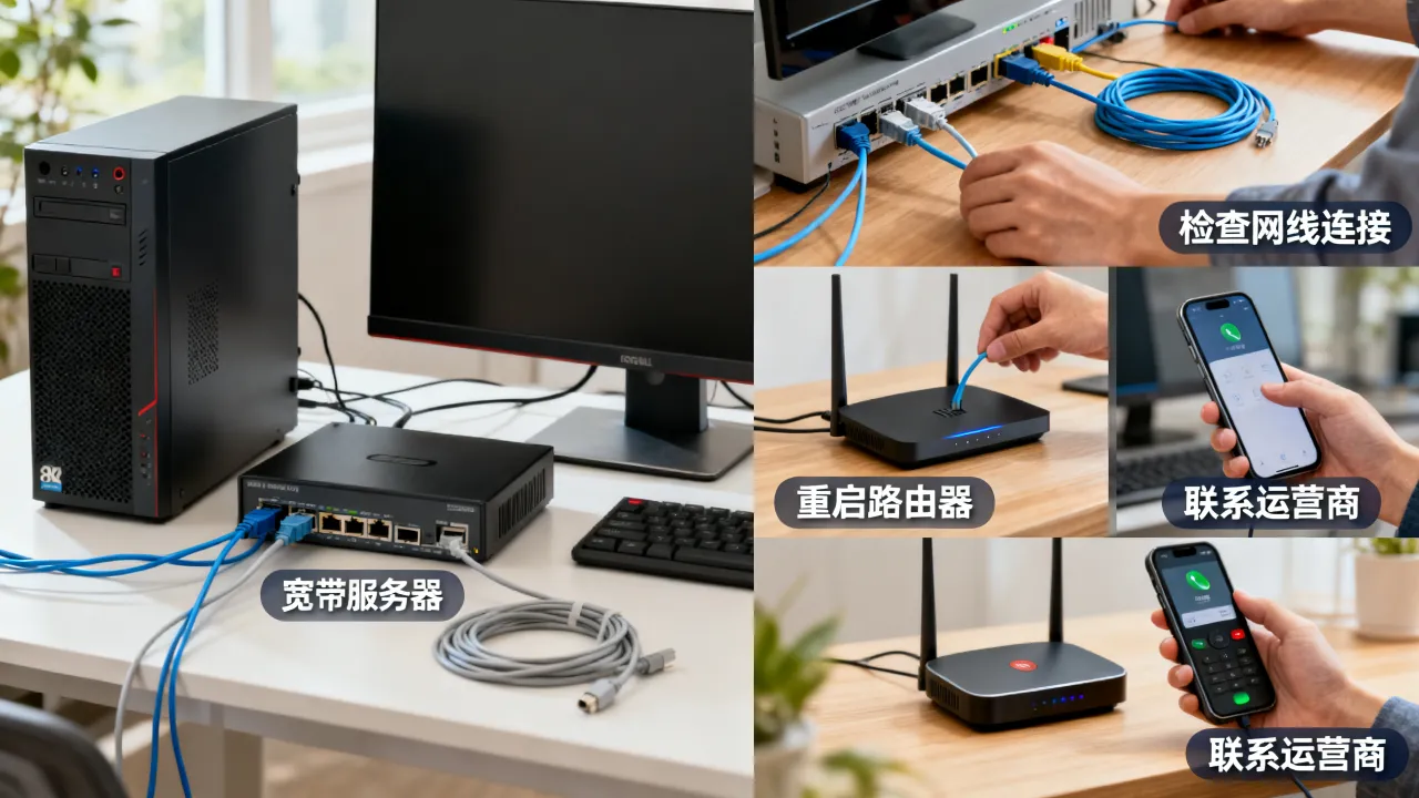 电脑宽带服务器是什么，宽带服务器连接不上的解决方法是什么