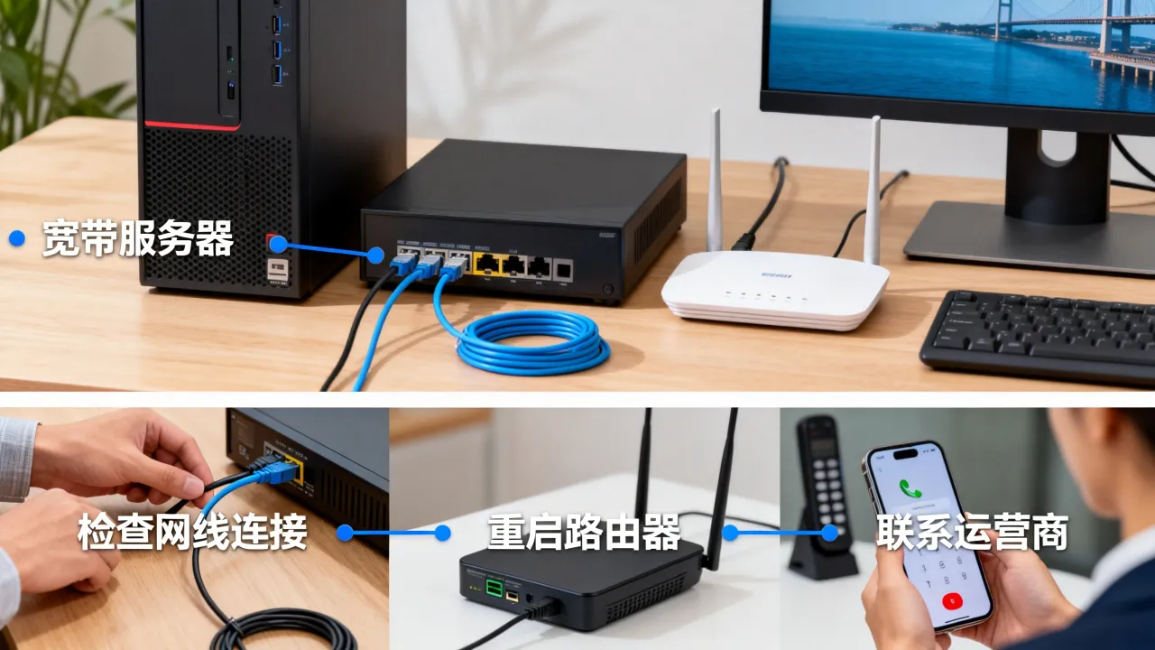 电脑宽带服务器是什么，宽带服务器连接不上的解决方法是什么