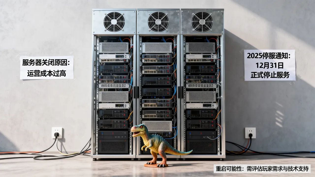 恐龙岛服务器为什么关，2025年停服后还能再开吗