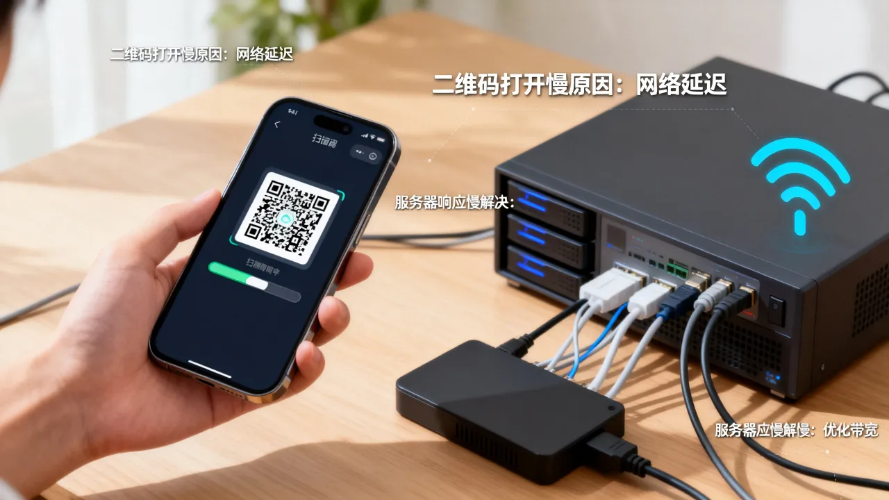 二维码打开慢是什么原因？服务器响应慢怎么办？