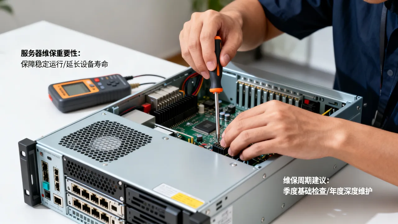 服务器维保重要性体现在哪？服务器维保多久做一次合适？