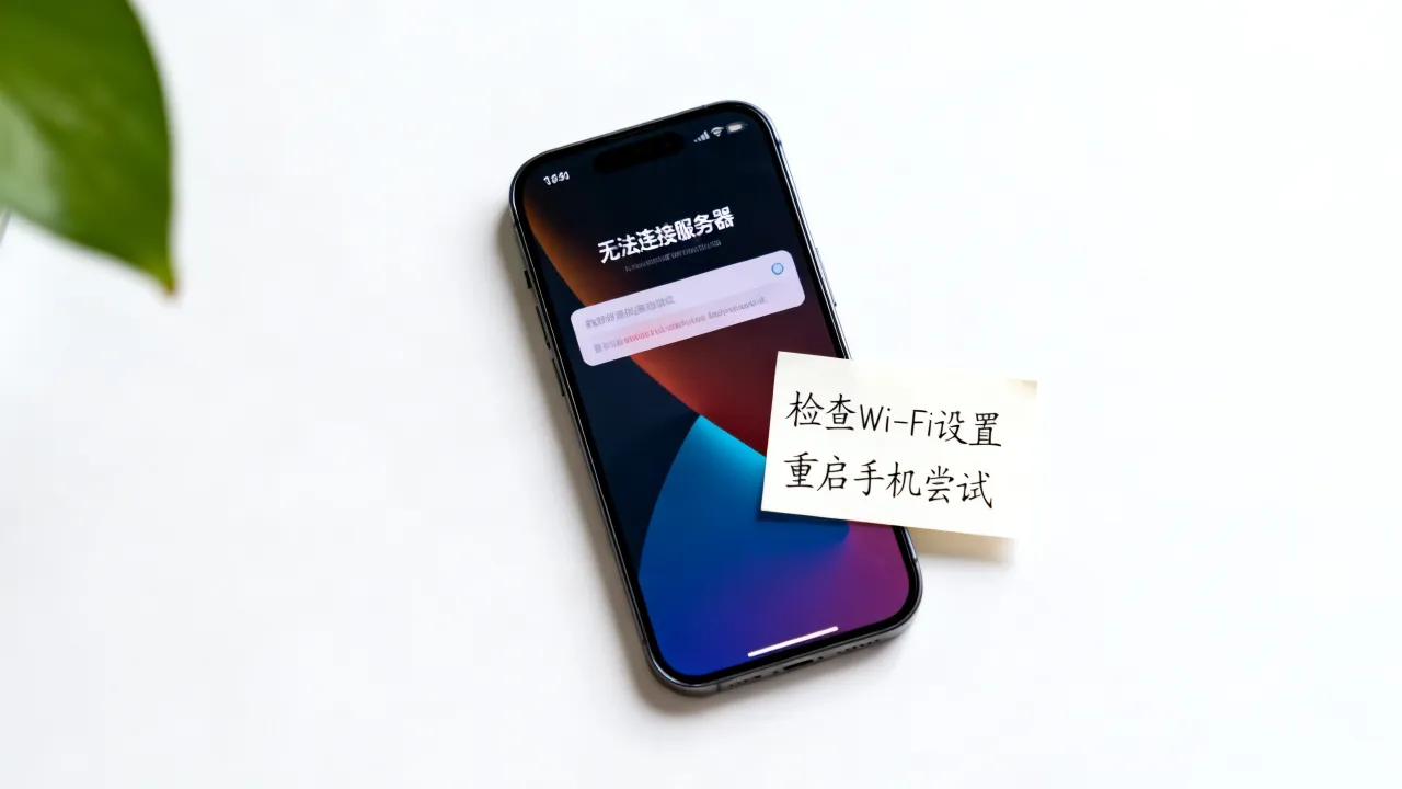 iPhone为什么没有网络连接到服务器，无法连接服务器怎么办？