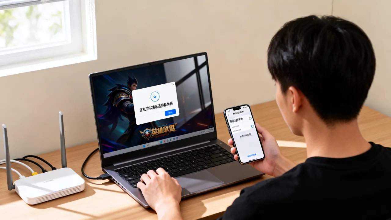 为什么LOL正在尝试重新连接服务器，英雄联盟一直连接失败怎么办？