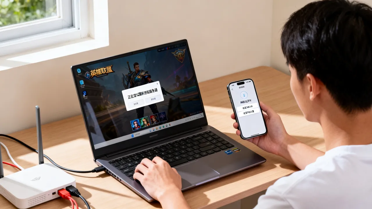 为什么LOL正在尝试重新连接服务器，英雄联盟一直连接失败怎么办？