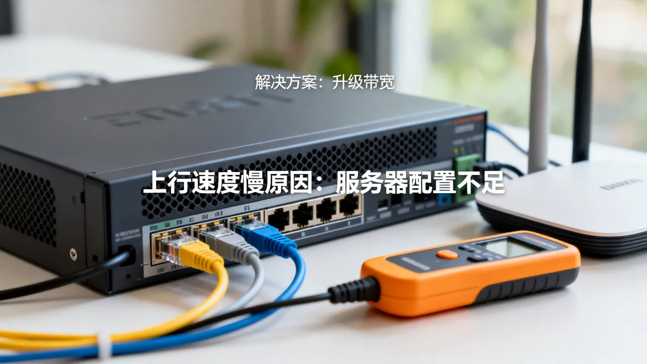 50m宽带服务器上行速度慢怎么办，上行带宽慢的原因是什么？