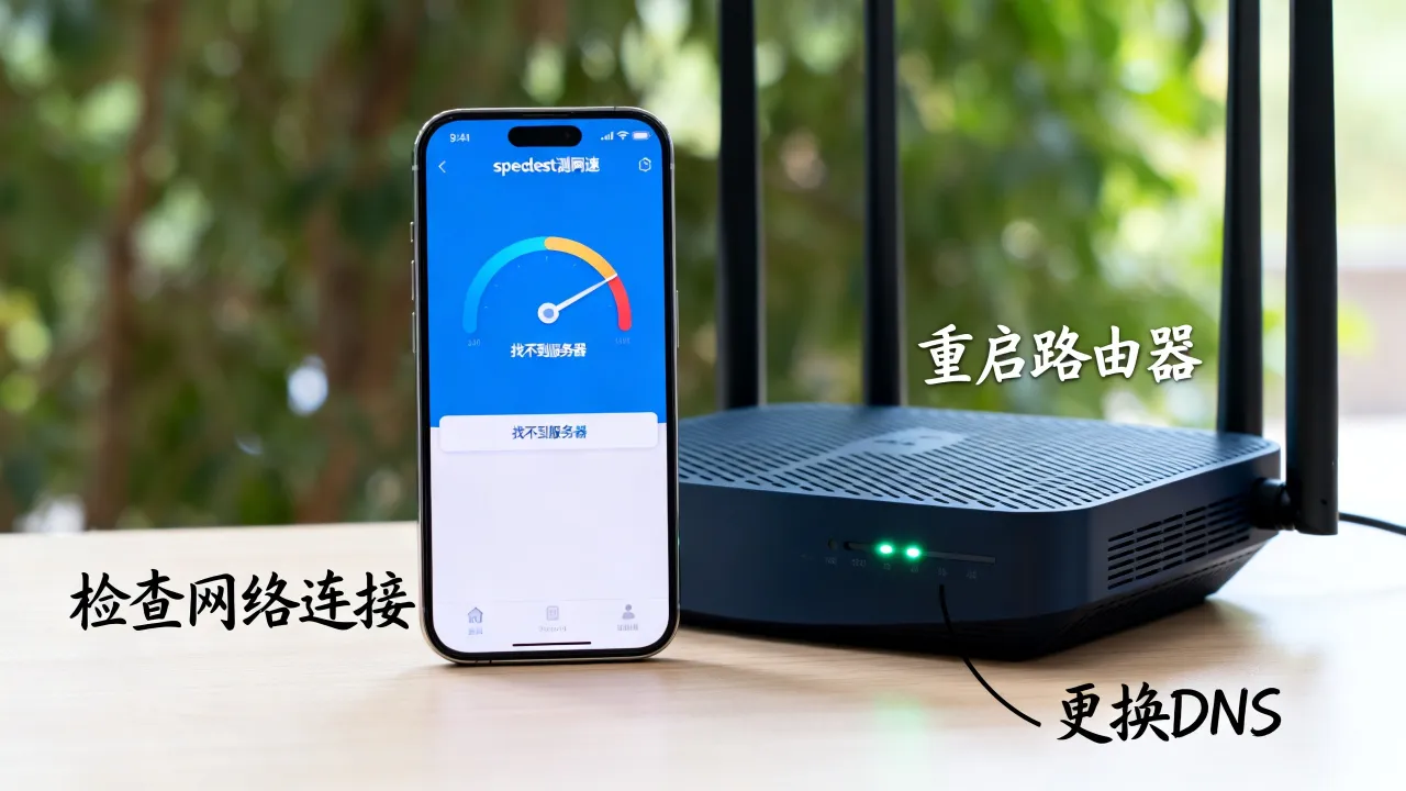 speedtest测网速找不到服务器怎么解决？测网速连接失败原因排查