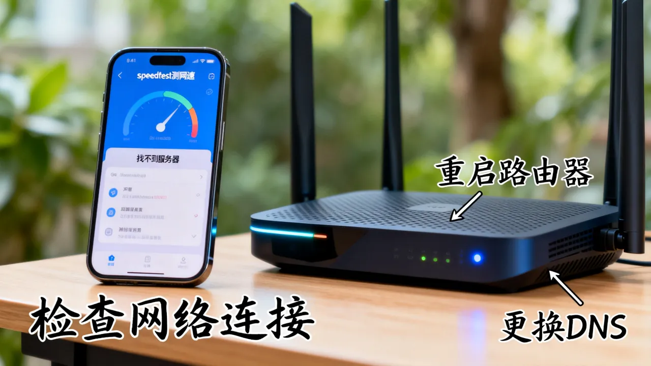 speedtest测网速找不到服务器怎么解决？测网速连接失败原因排查