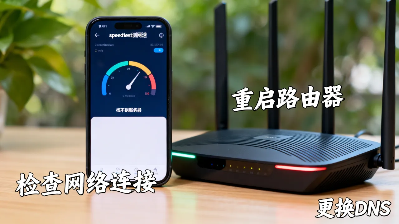 speedtest测网速找不到服务器怎么解决？测网速连接失败原因排查