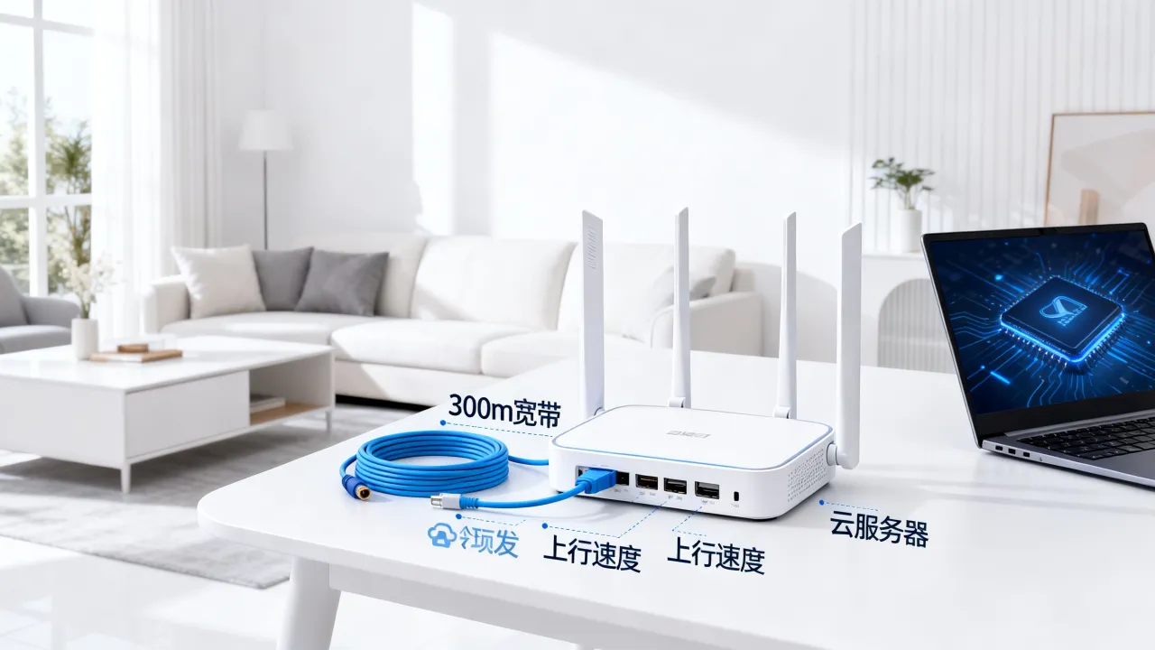 家庭300m宽带能带动云服务器吗，宽带上行速度不够用怎么办