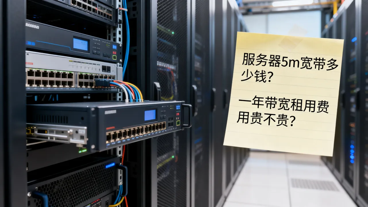 服务器5m宽带多少钱？一年带宽租用费用贵不贵？
