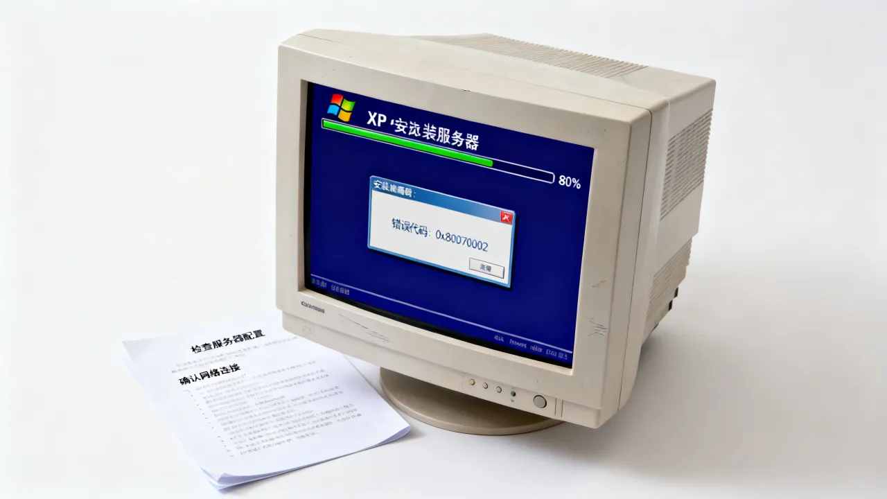 为什么xp安装不了服务器失败怎么办，xp系统安装服务器报错怎么解决