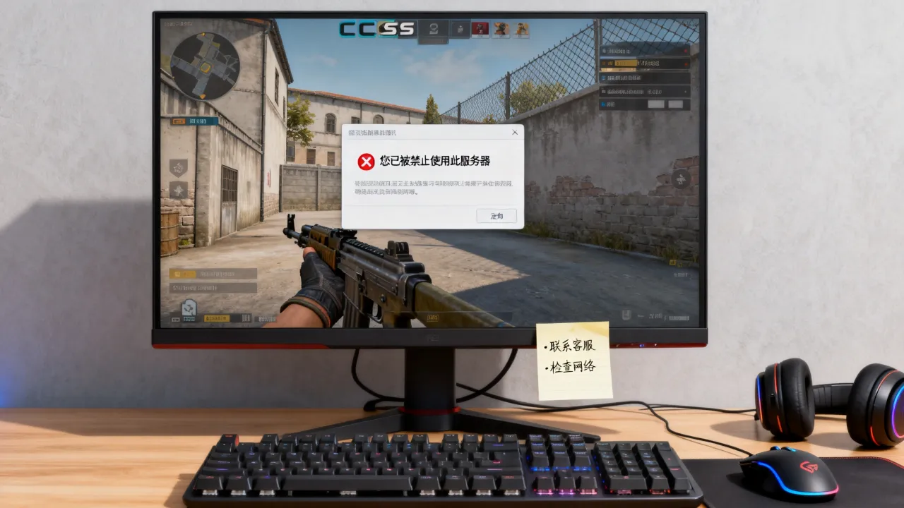 为什么csgo您已经被静止使用此服务器，怎么办？