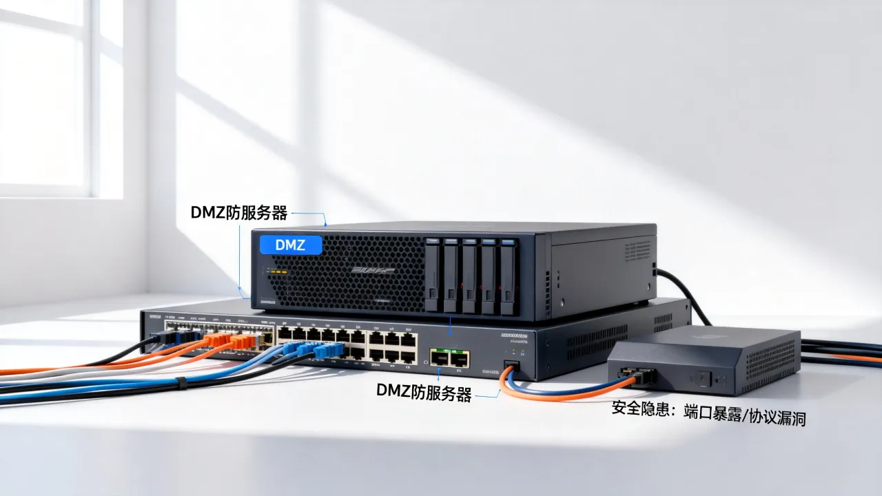 为什么DMZ防服务器存在安全隐患，应该如何解决？