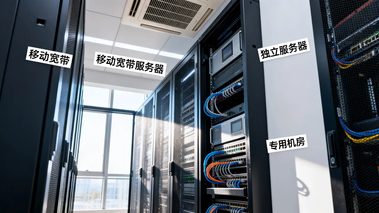 移动宽带有服务器么，移动宽带有没有独立服务器和机房吗