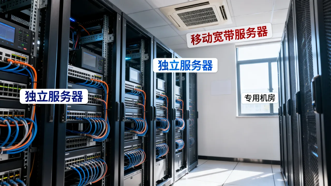 移动宽带有服务器么，移动宽带有没有独立服务器和机房吗