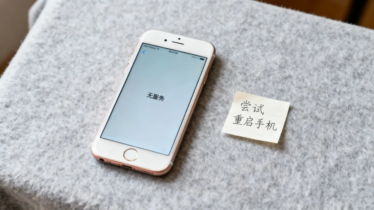 苹果6s为什么突然无服务器，突然无网络怎么回事？