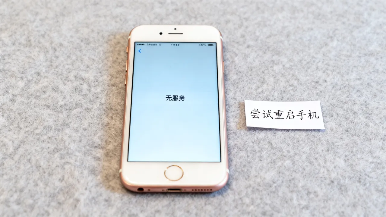 苹果6s为什么突然无服务器，突然无网络怎么回事？