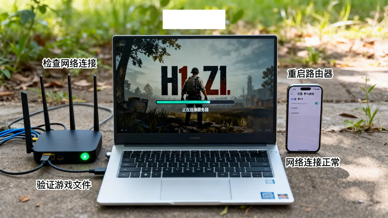 h1z1为什么链接不到服务器，h1z1连不上服务器一直卡在加载界面怎么解决