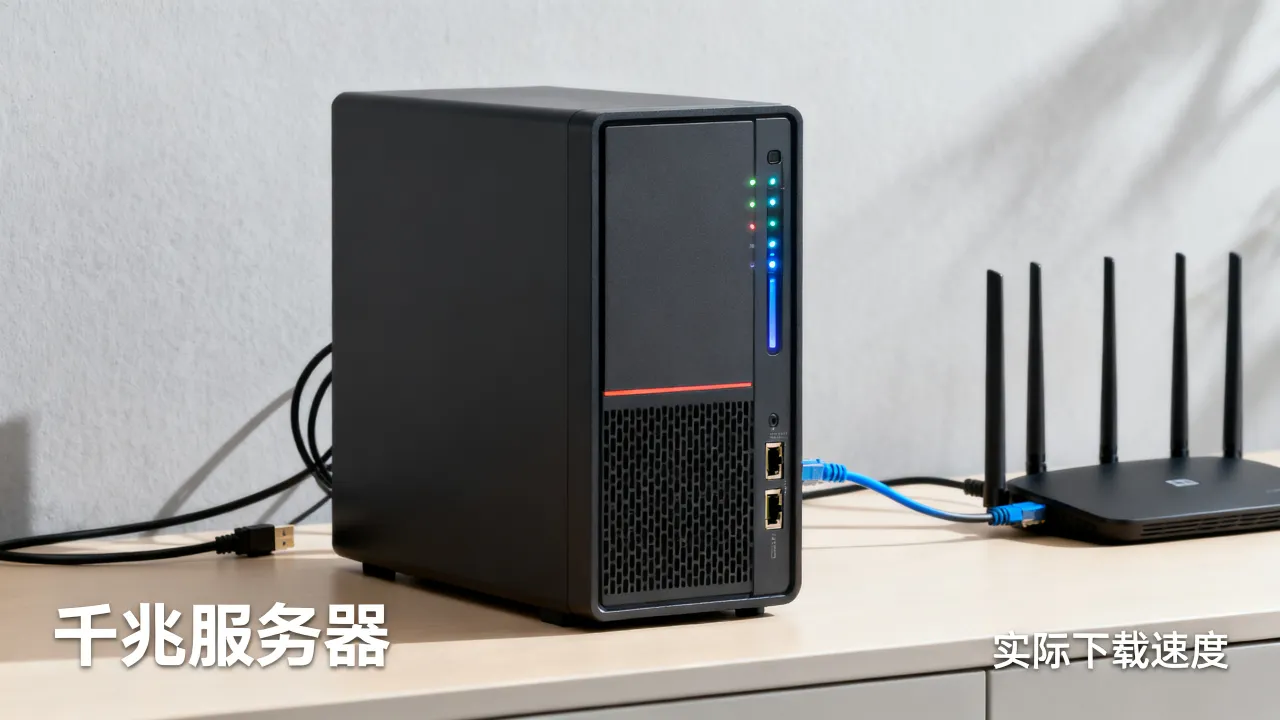 千兆网速服务器为什么达不到标称速度，实际下载多少算正常？