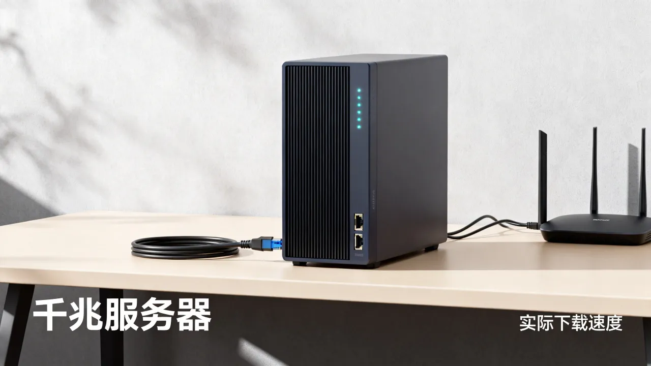 千兆网速服务器为什么达不到标称速度，实际下载多少算正常？