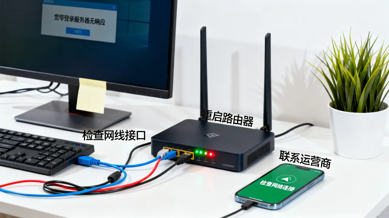 宽带登录服务器无响应怎么办，路由器一直提示服务器无响应的原因和解决方法