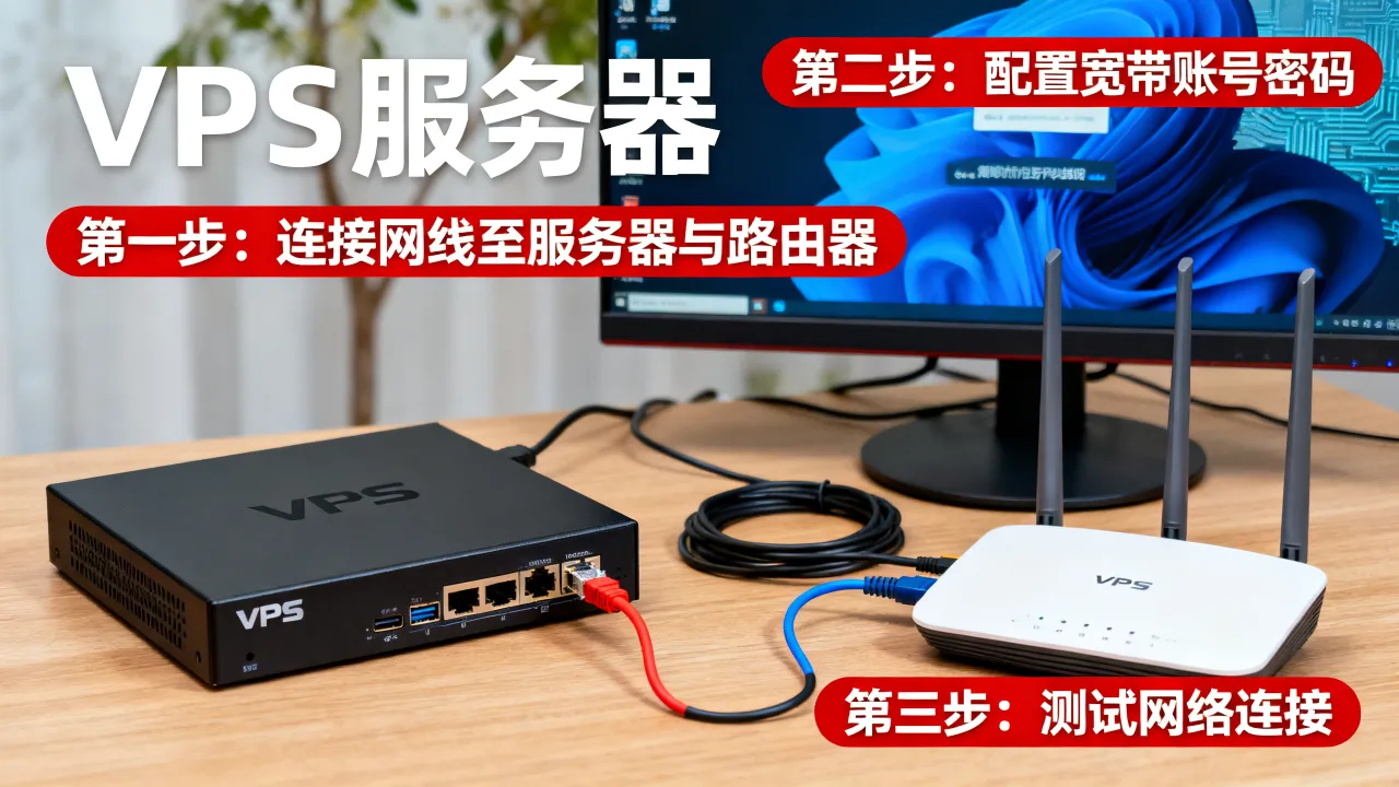 VPS服务器如何搭建宽带连接？具体步骤是什么？