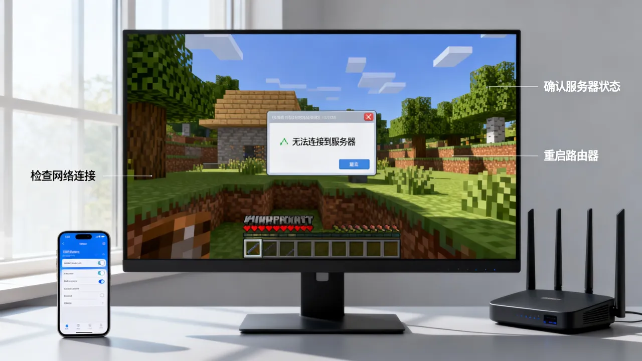 minecraft为什么连不了服务器，我的世界联机失败原因排查
