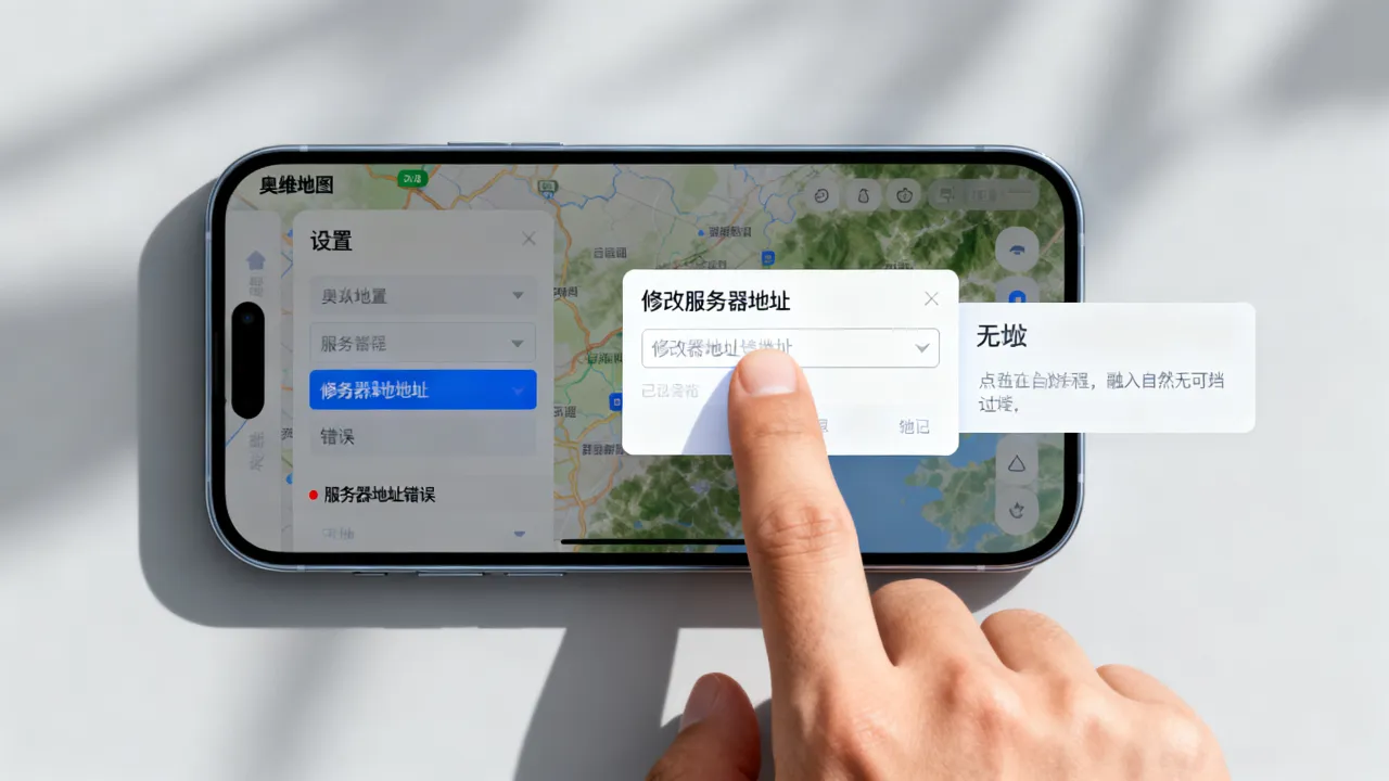 奥维地图服务器地址错误怎么办？,奥维地图服务器地址怎么改