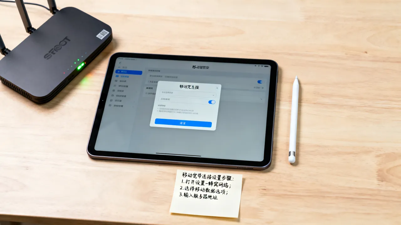移动宽带连接iPad服务器怎么设置？iPad连不上移动宽带服务器怎么办