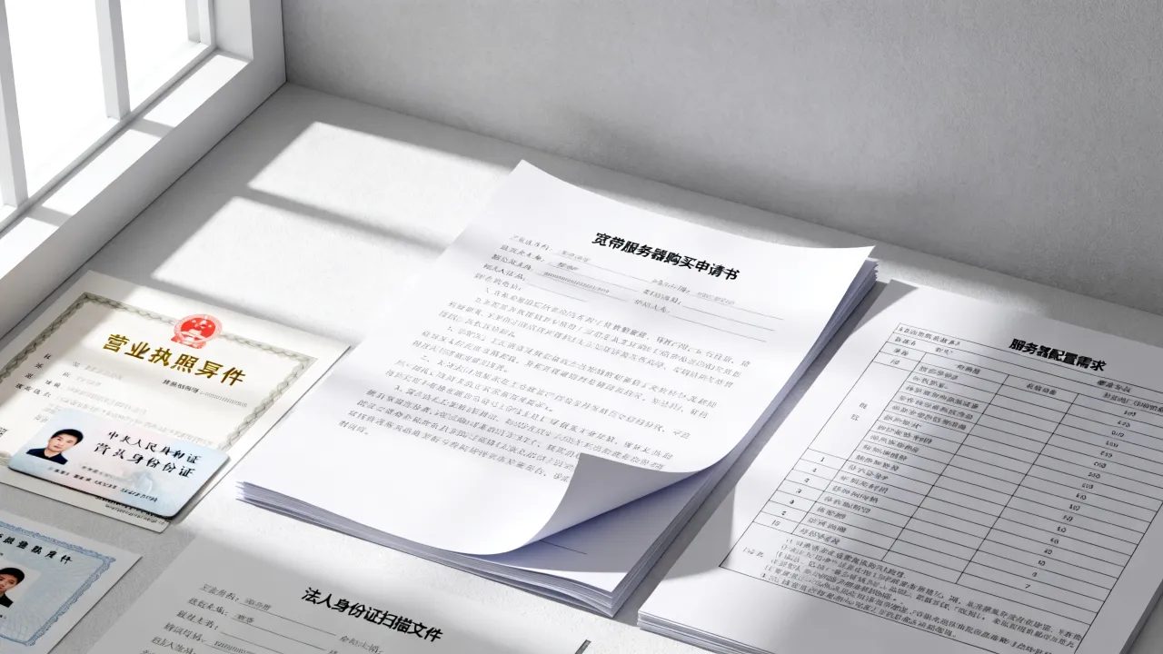 宽带服务器购买申请书怎么写，具体需要哪些材料