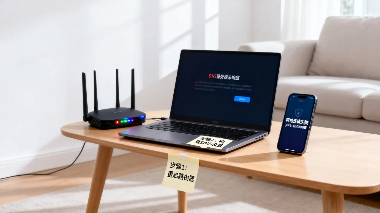 宽带网络DNS服务器未响应怎么办，网络连接失败如何快速修复？