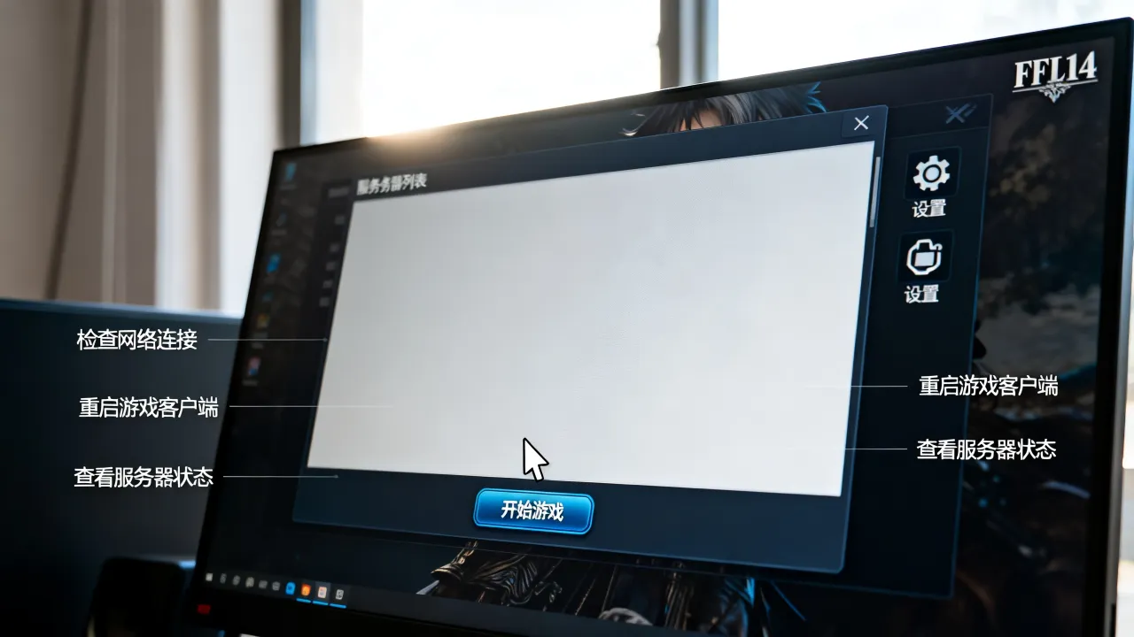 ff14为什么没有服务器选项，进入游戏没有服务器列表怎么办