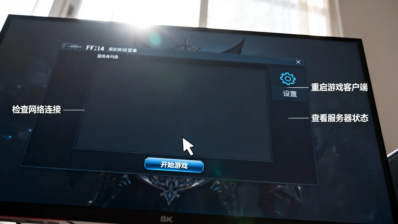 ff14为什么没有服务器选项，进入游戏没有服务器列表怎么办