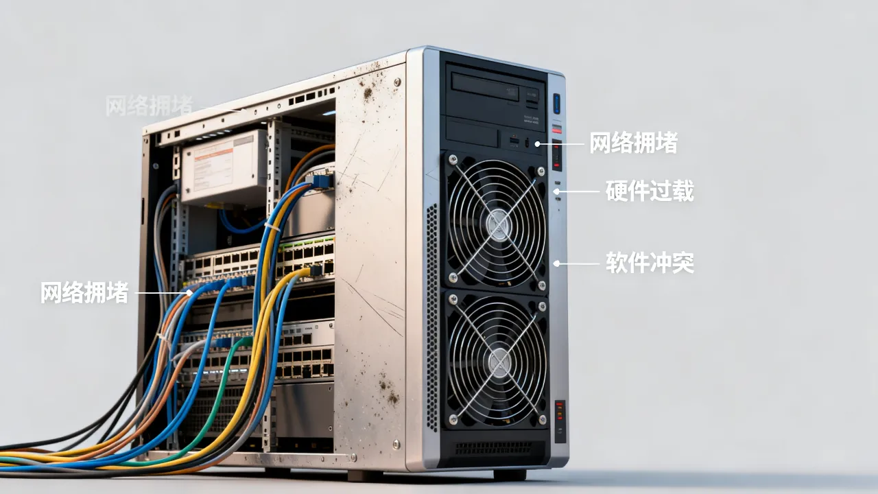 为什么服务器每次卡顿，服务器卡顿是什么原因