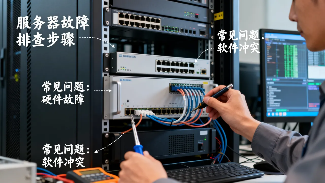 服务器故障运维怎么解决，服务器故障排查常见问题有哪些？