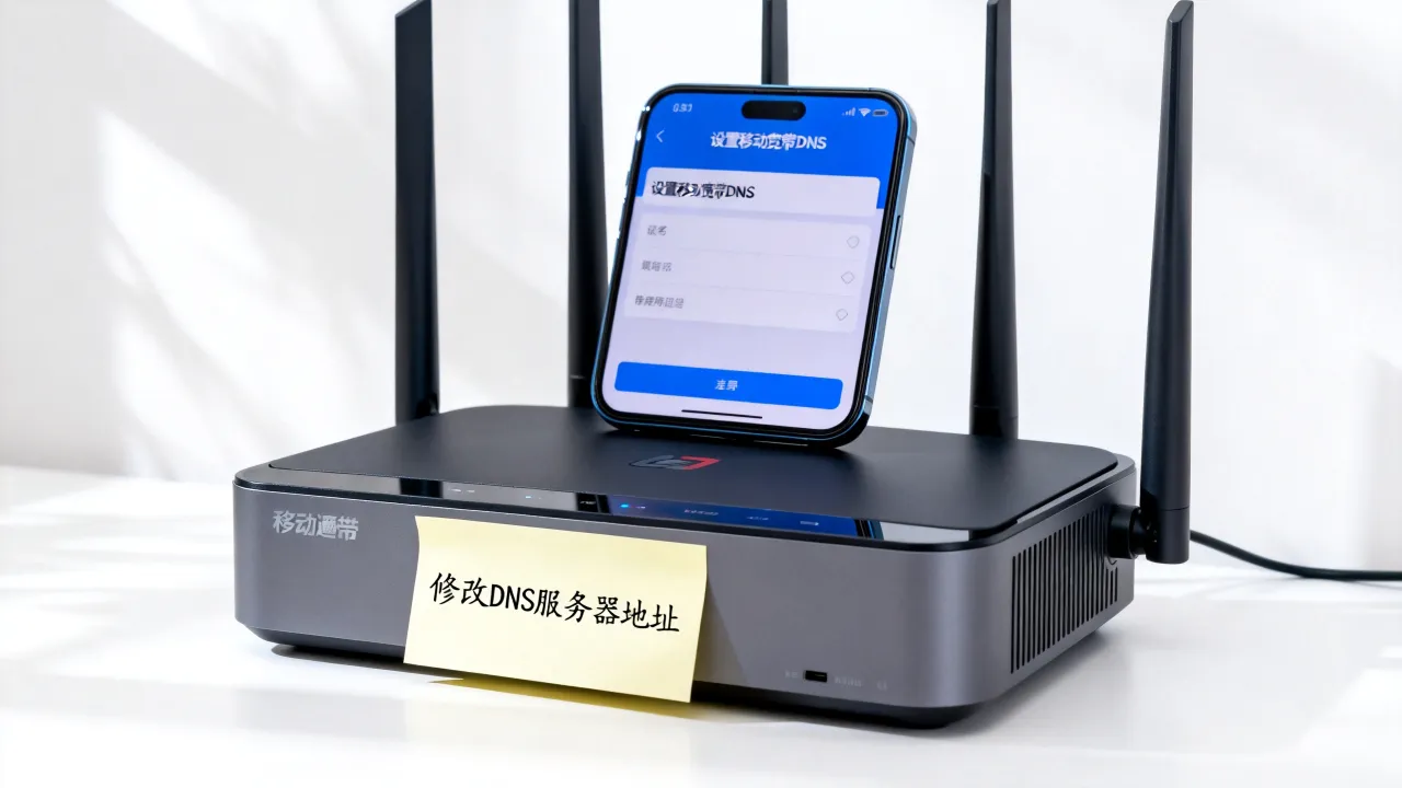 移动宽带怎么修改dns服务器地址？，移动宽带dns怎么设置
