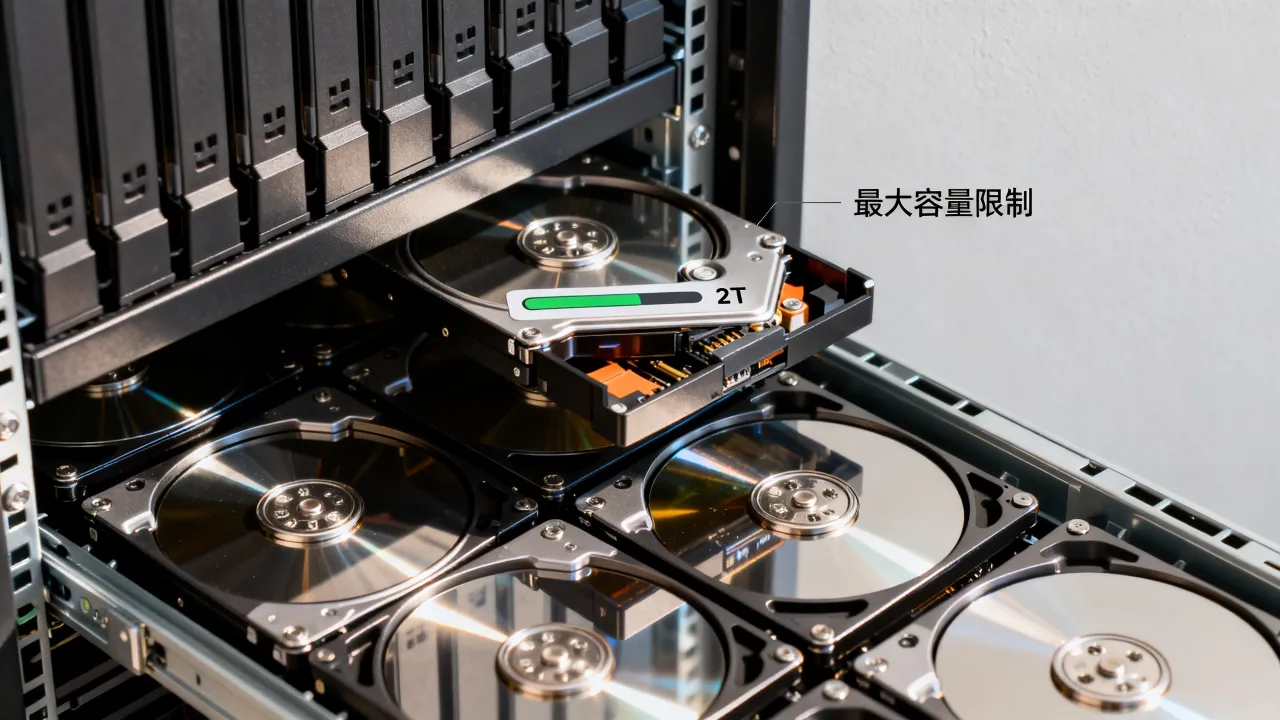 为什么我的服务器只能分2T,服务器硬盘分区最大容量限制是多少 为什么我的服务器只能分2T,服务器硬盘分区最大容量限制是多少