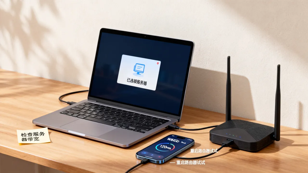 连接服务器后网速慢怎么办，为什么连上服务器网速变差？