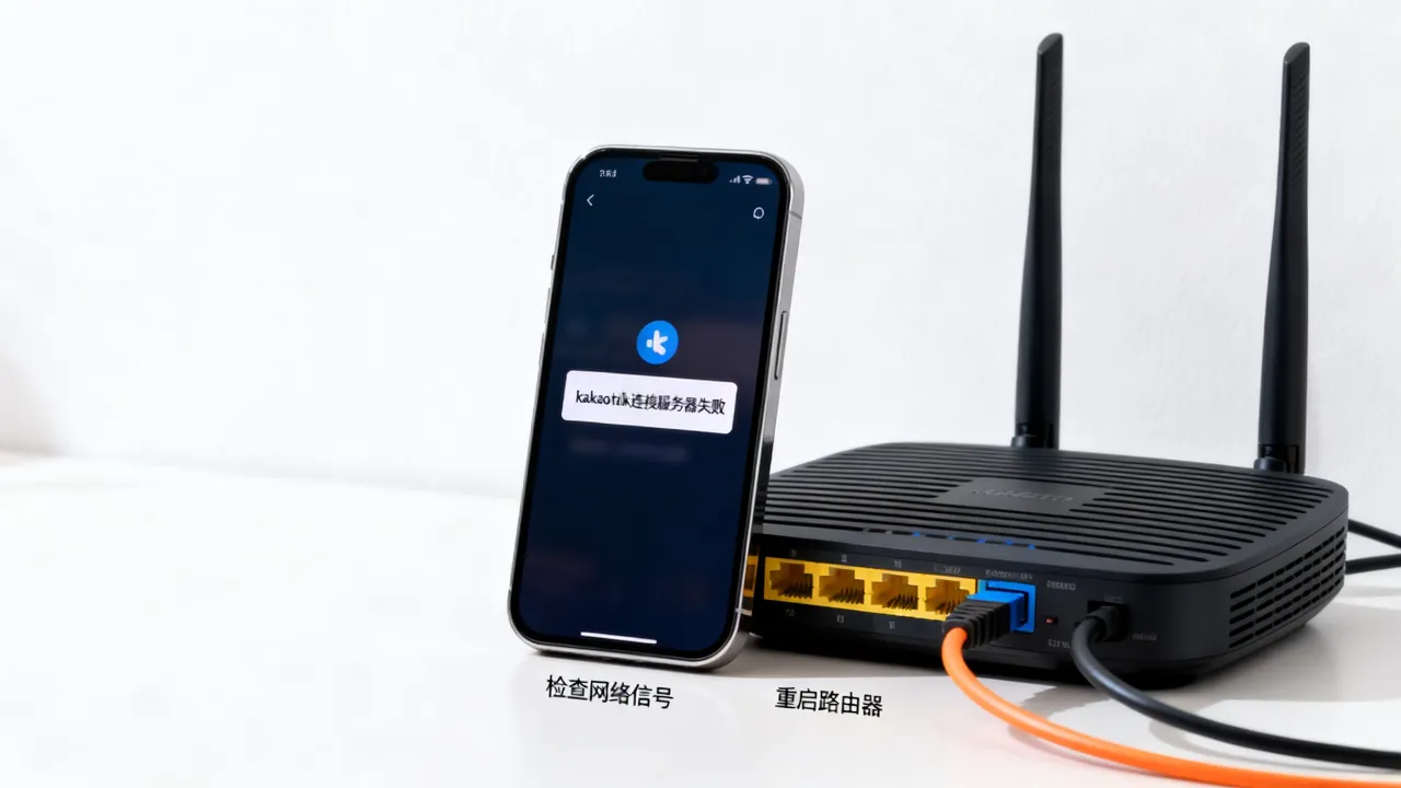 为什么kakaotalk连接不到服务器，怎么回事