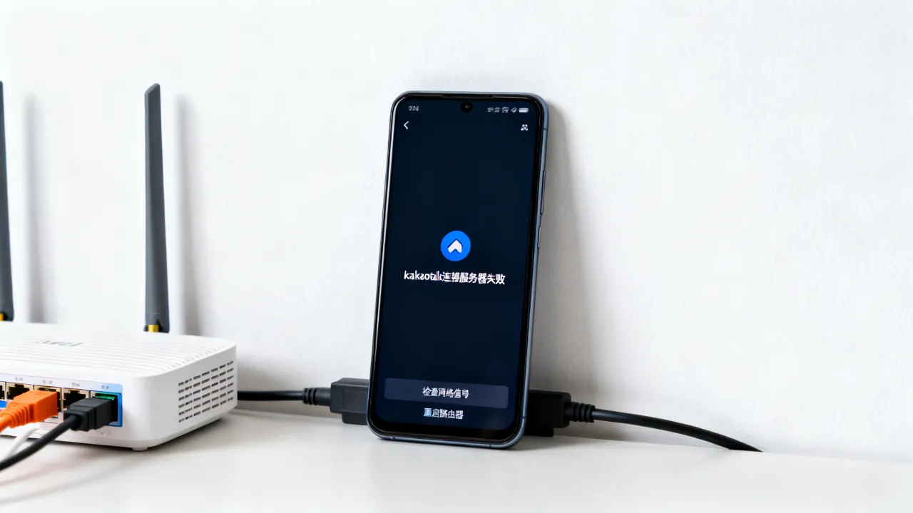 为什么kakaotalk连接不到服务器，怎么回事