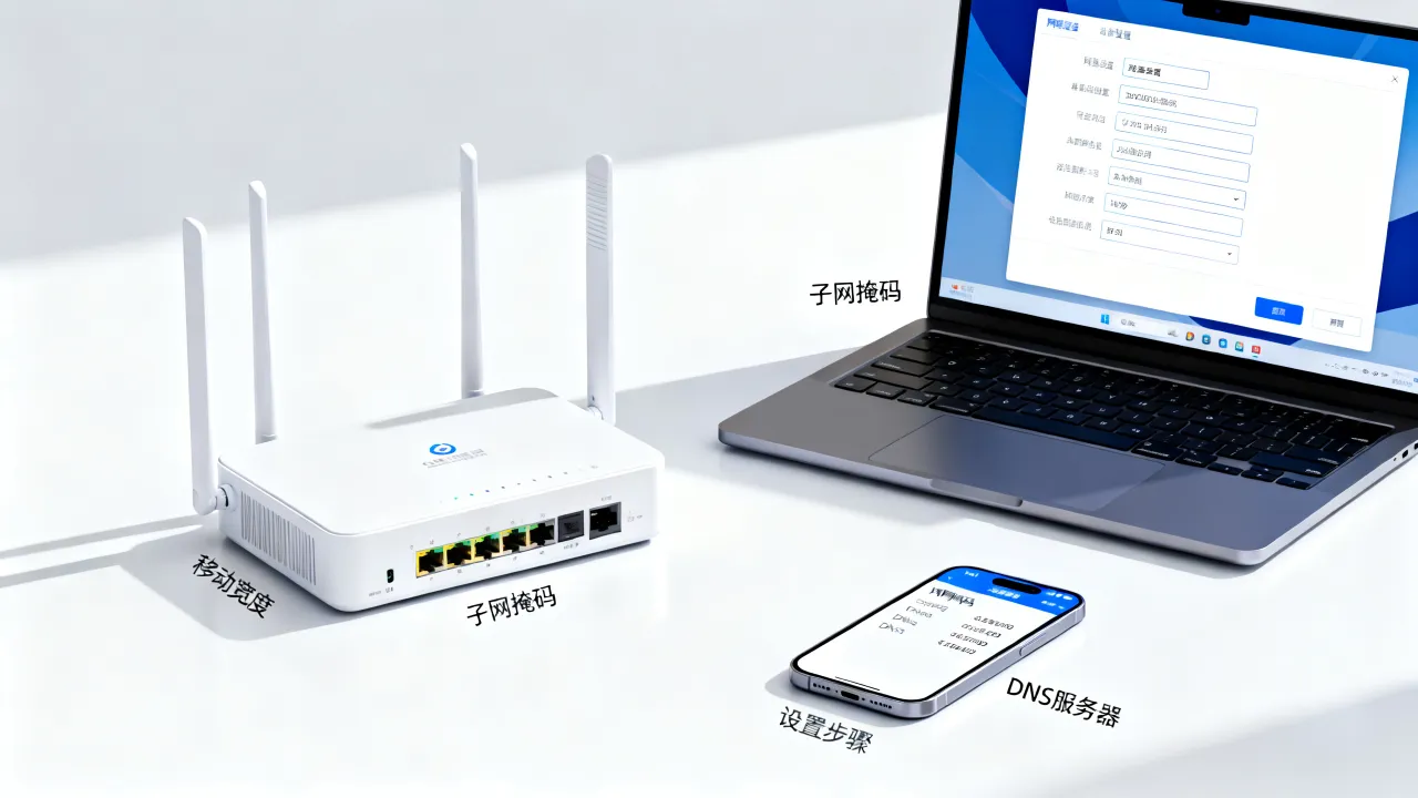 移动宽带子网掩码和DNS服务器是什么，怎么设置最好