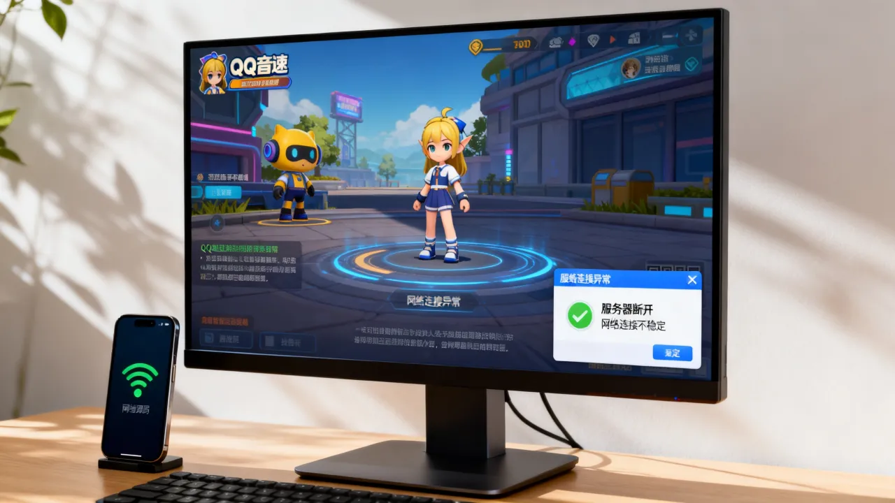为什么QQ音速服务器老断开,频繁掉线怎么回事? 为什么QQ音速服务器老断开,频繁掉线怎么回事?