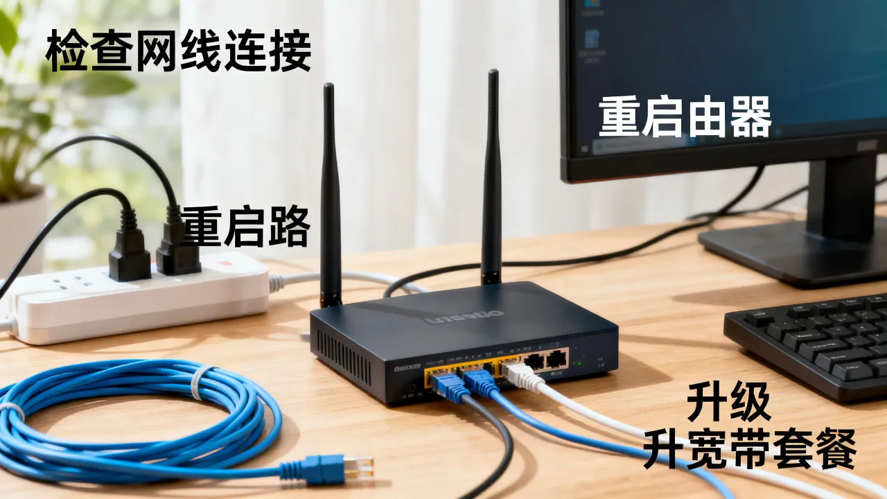 连服务器的宽带速度慢怎么办，如何提升网络稳定性？
