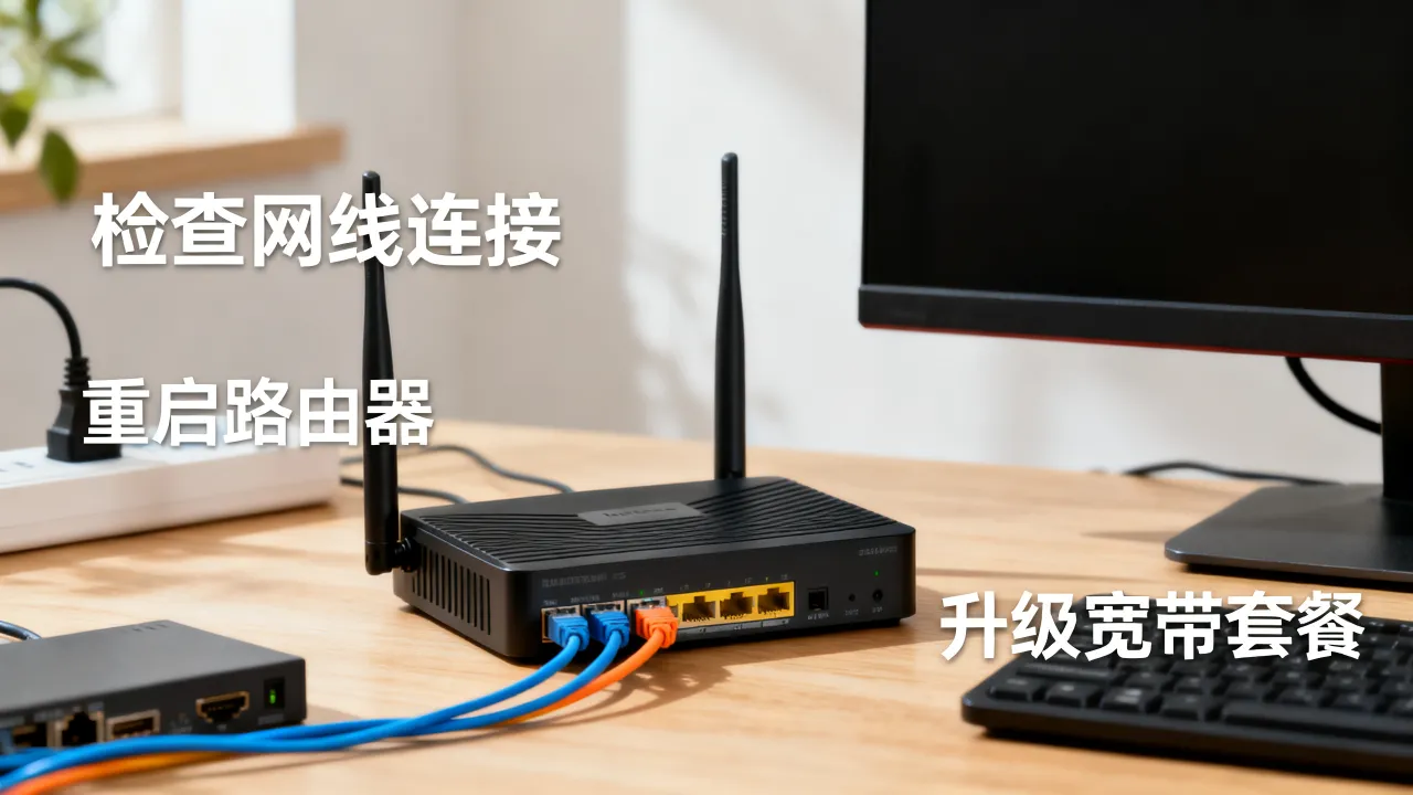 连服务器的宽带速度慢怎么办，如何提升网络稳定性？