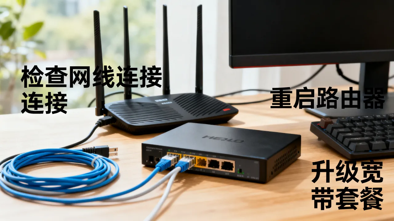 连服务器的宽带速度慢怎么办，如何提升网络稳定性？