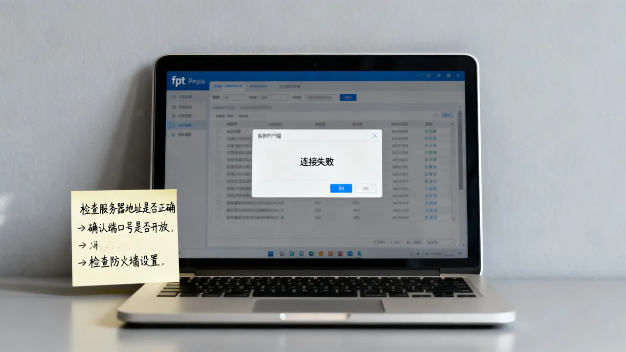 ftp为什么无法连接到服务器地址，ftp连接失败怎么解决？