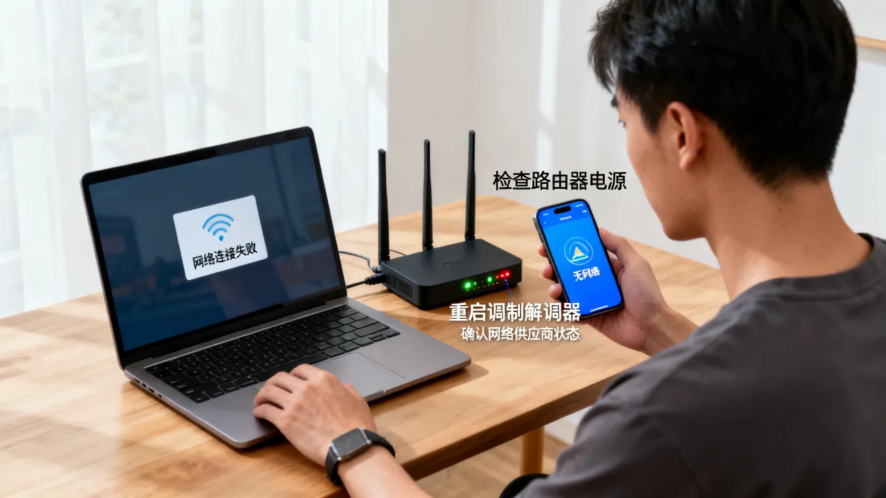 为什么没有网络服务器，网络连接失败怎么办？
