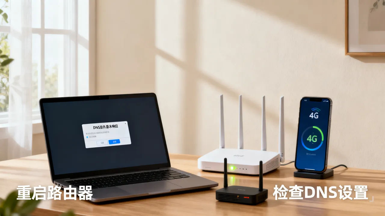 DNS服务器未响应电信宽带怎么办，是什么原因？